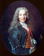 Nicolas de Largilliere Portrait de Francois-Marie Arouet, dit Voltaire painting